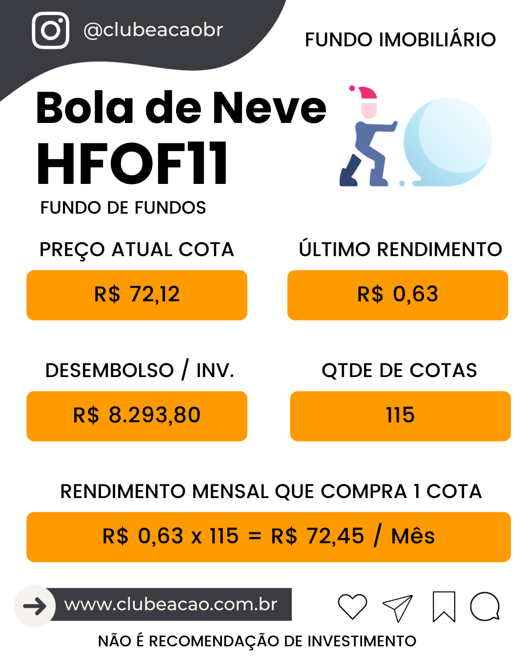 HFOF11 - Efeito Bola de Neve com o Fundo Imobiliário